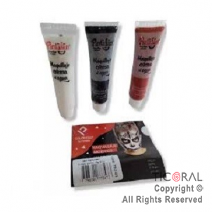 MAQUILLAJE ARTISTICO CREMA POMO HALLOWEEN (10 GR SET X 3)